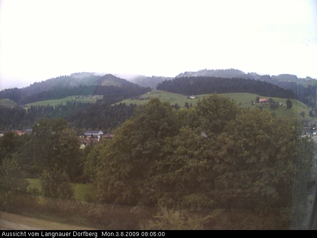 Webcam-Bild: Aussicht vom Dorfberg in Langnau 20090803-080500